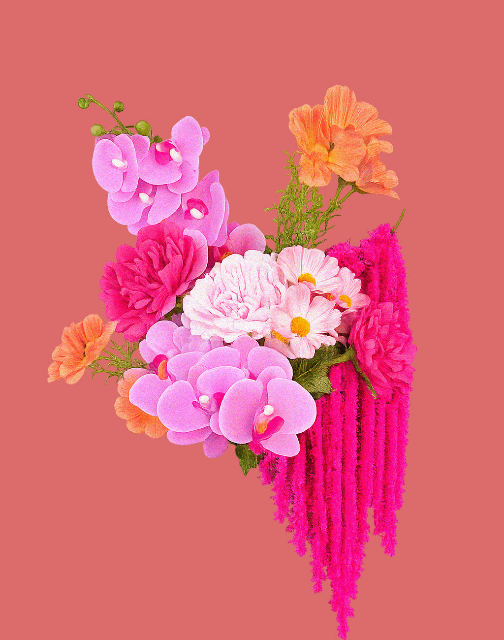 Artificial Amaranthus Hot Pink