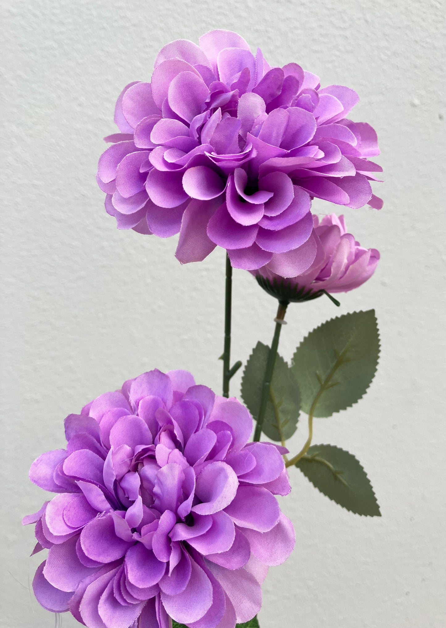 Artificial Pom Pom Dahlia Lilac Purple