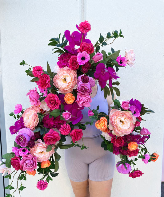 Artificial Peony Large Peach