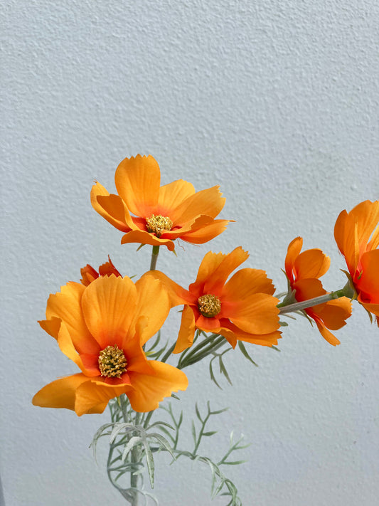 Artificial Cosmos Spray Orange