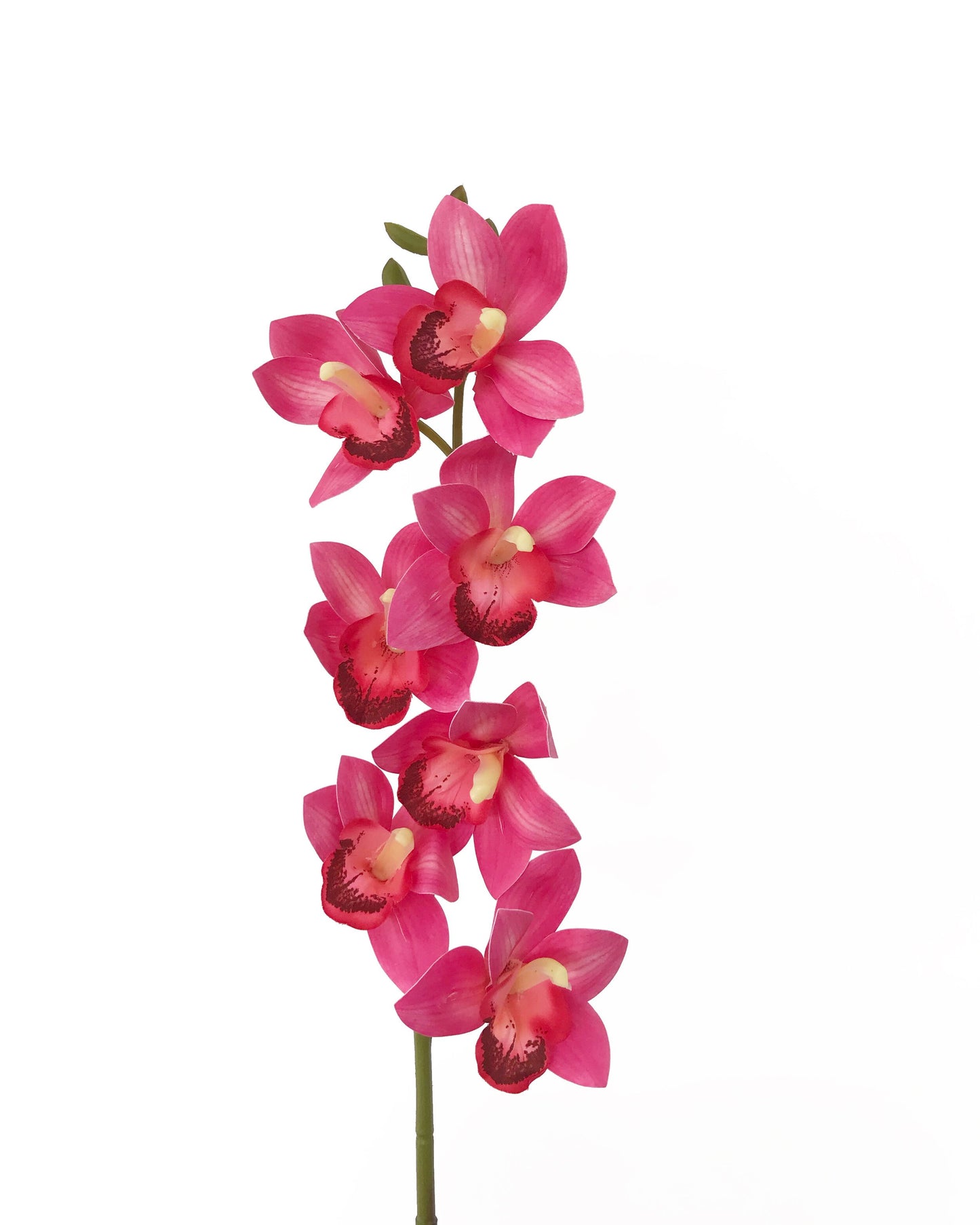 artificial cymbidium orchid hot pink