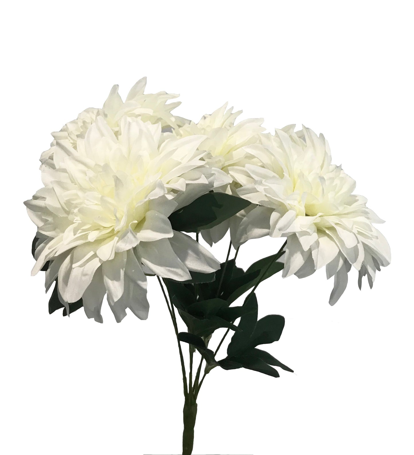artificial dahlia bunch ivory