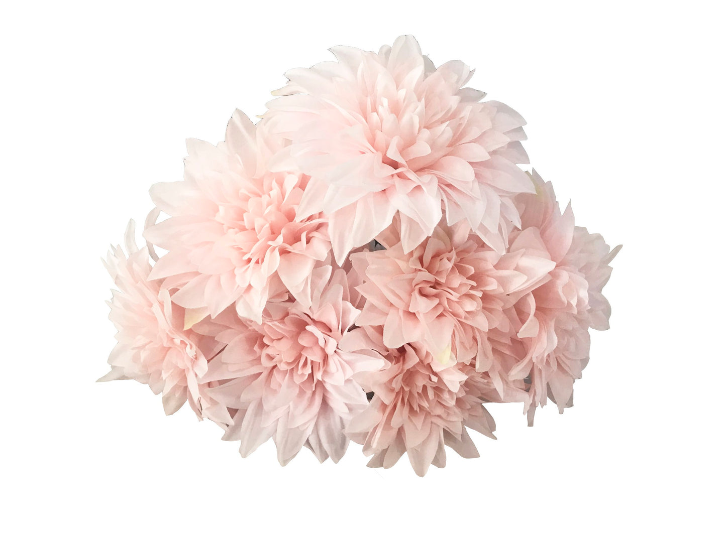 artificial dahlia bunch light pink