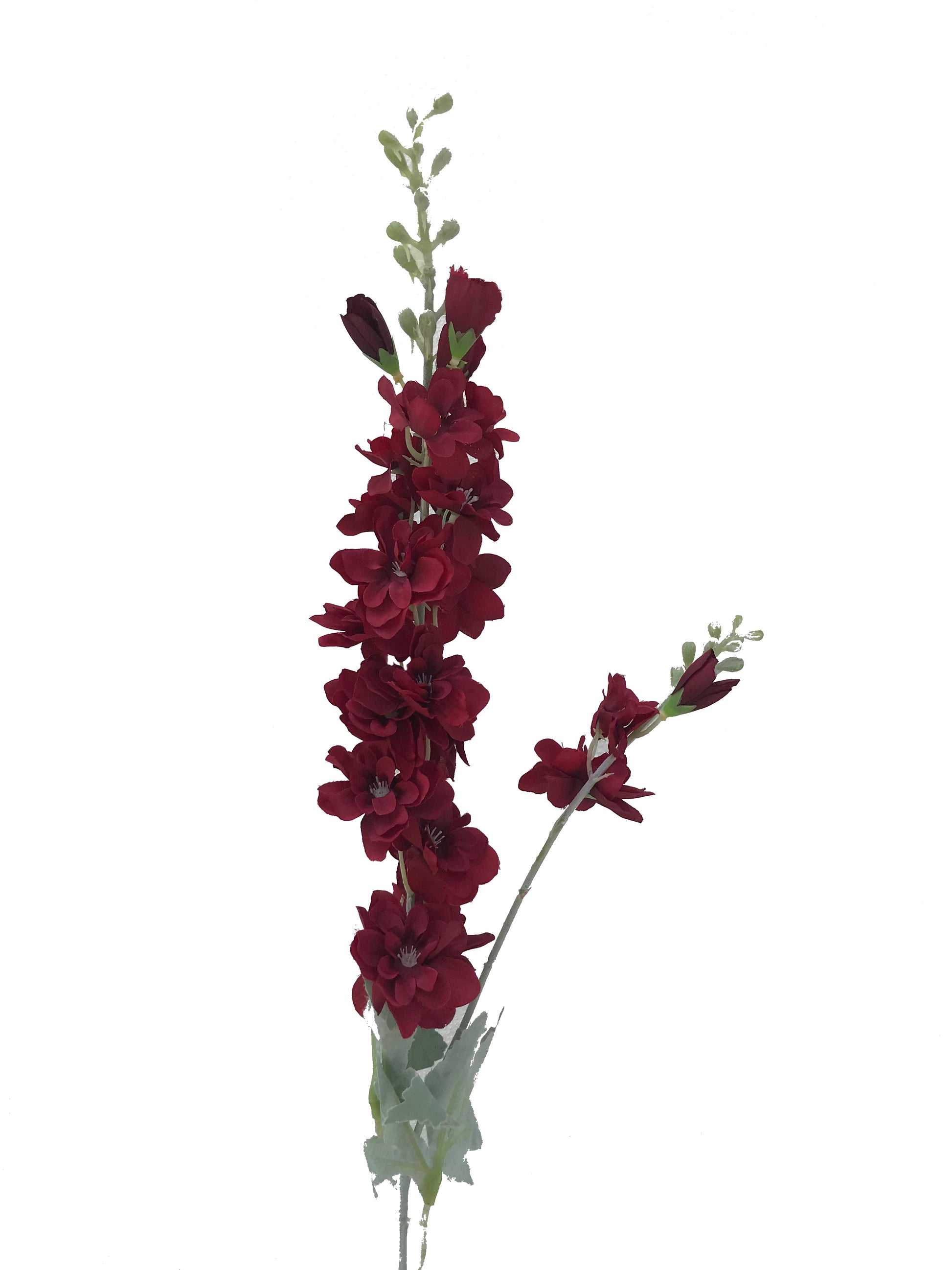 artificial delphinium dark red