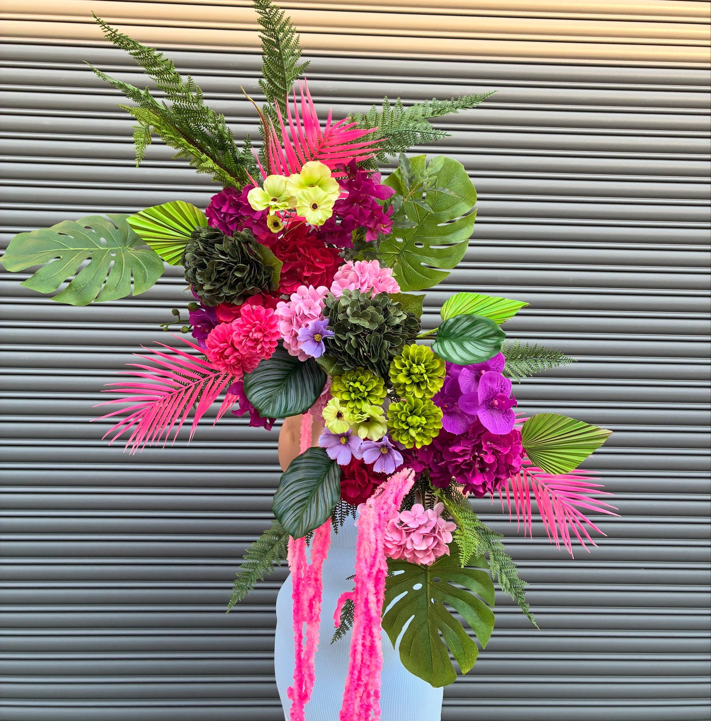 Artificial Real Touch Hydrangea Forest Green