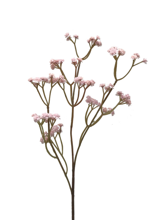 artificial light pink babies breath