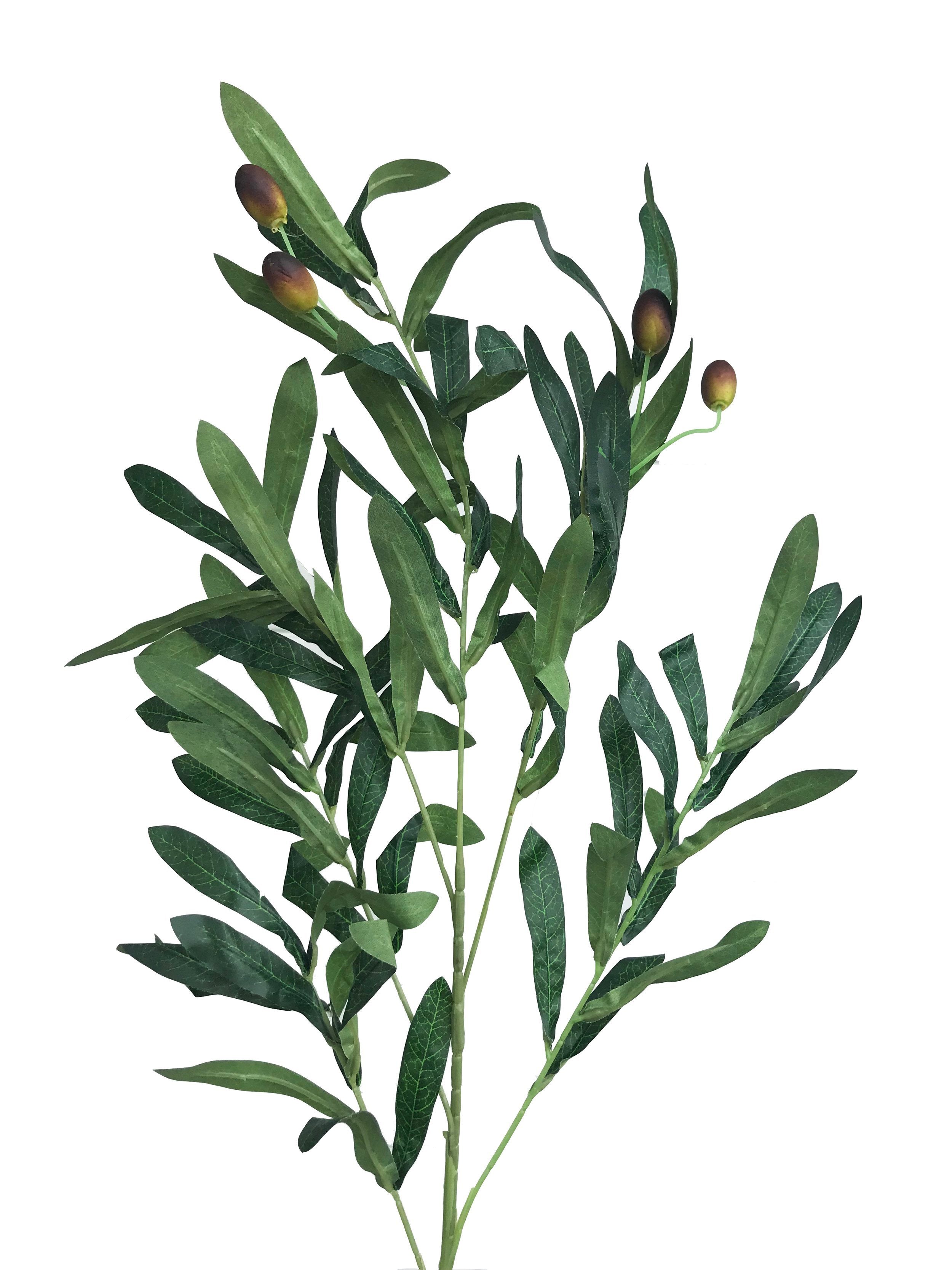 Rama olivo artificial con aceitunas
