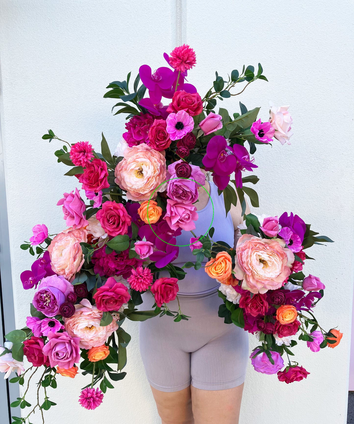 Artificial Real Touch Rose Hot Pink