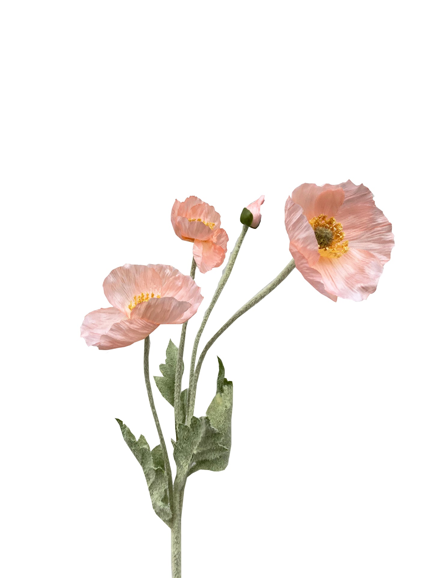 Artificial Poppy Peach