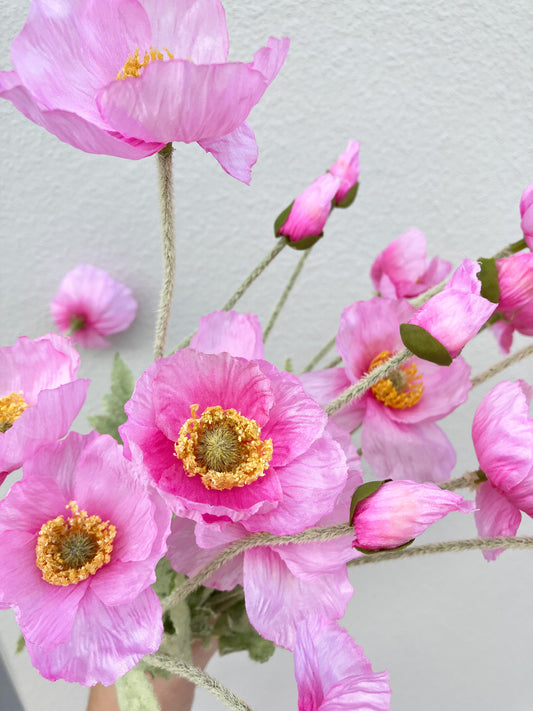 Artificial Poppy Pink