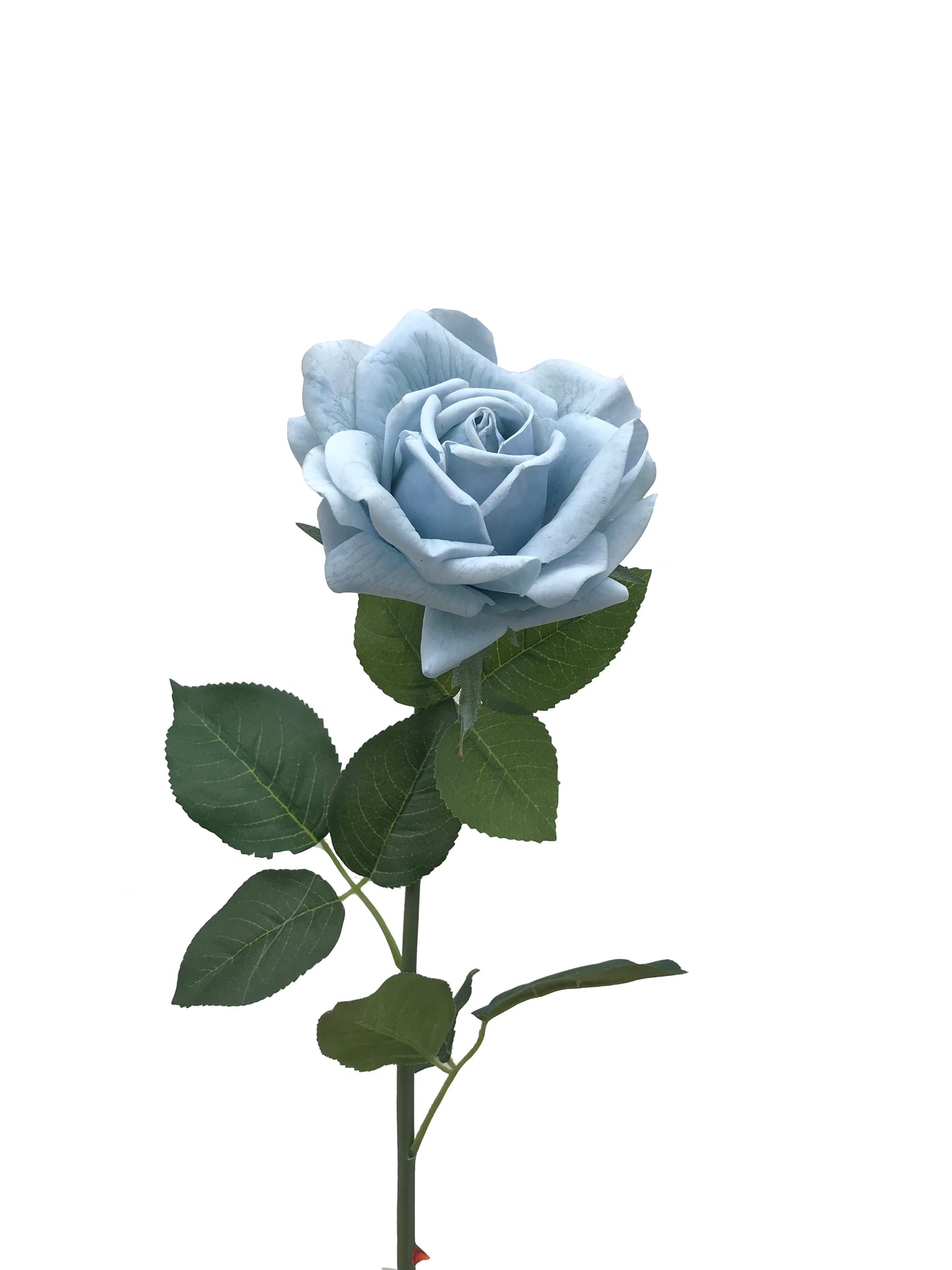 artificial real touch rose pale blue