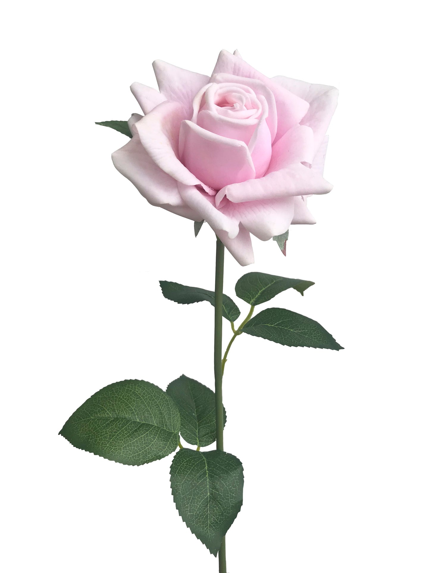 artificial real touch rose pink