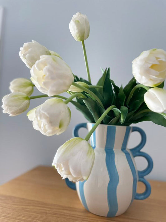 Artificial Real Touch Tulip White