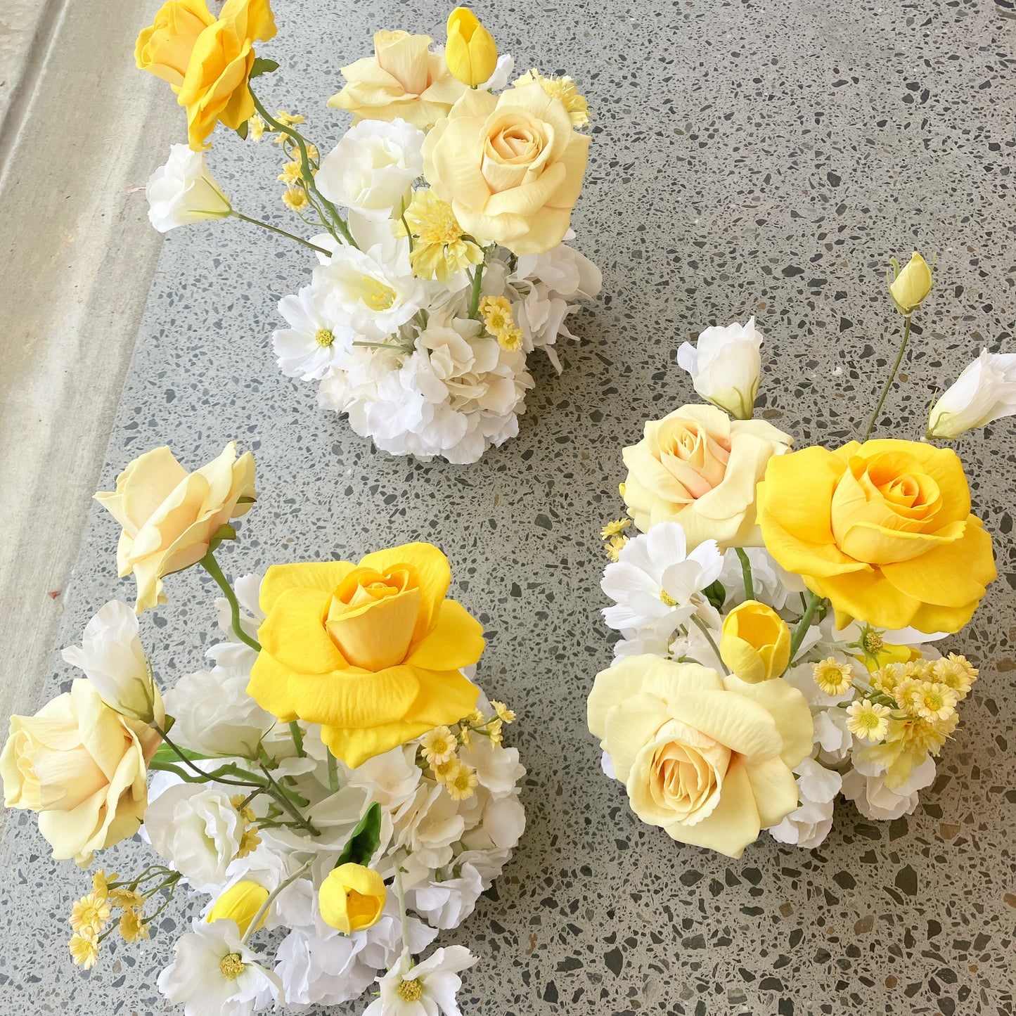 The Classic Artificial Rose Bright Yellow