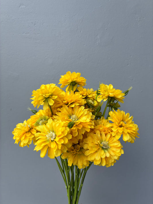 Artificial Zinnia Yellow