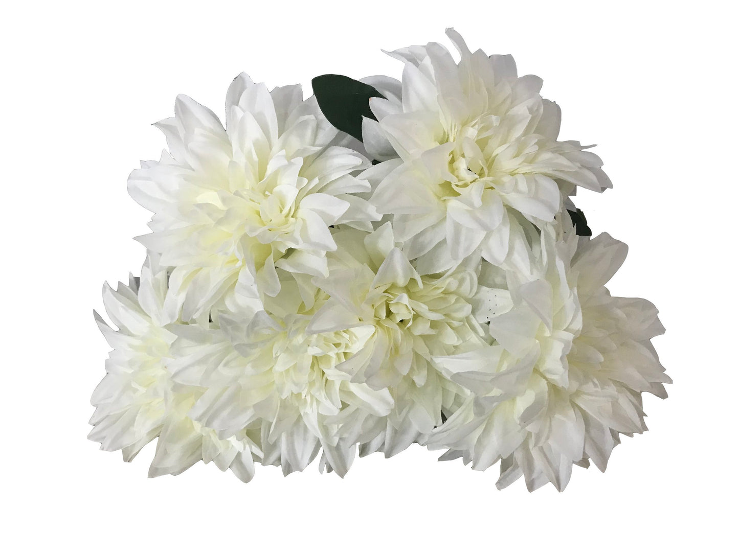 fake dahlia bunch ivory