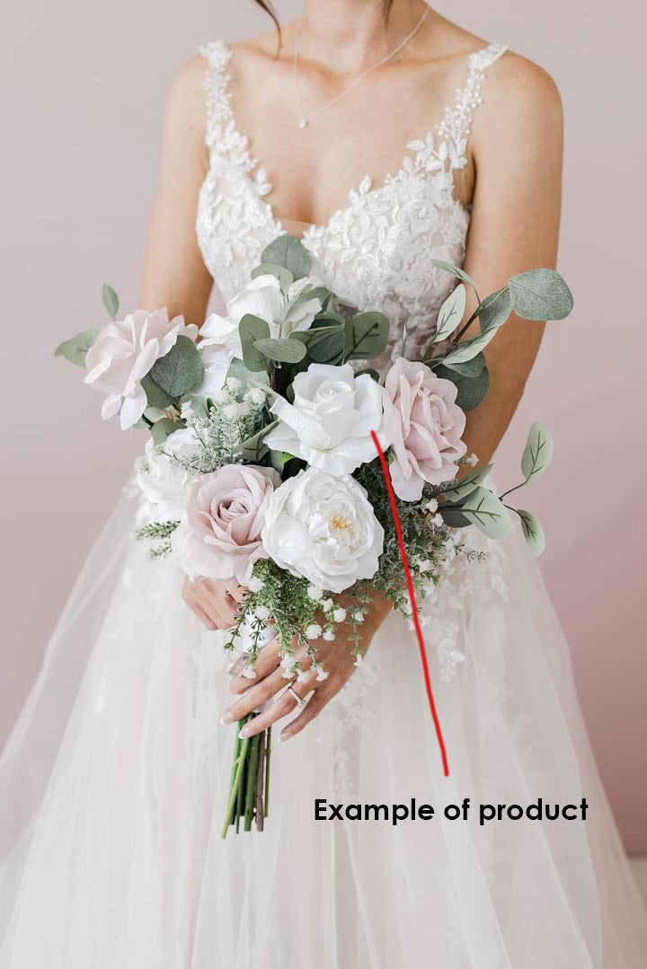 The Classic Artificial Rose Natural White