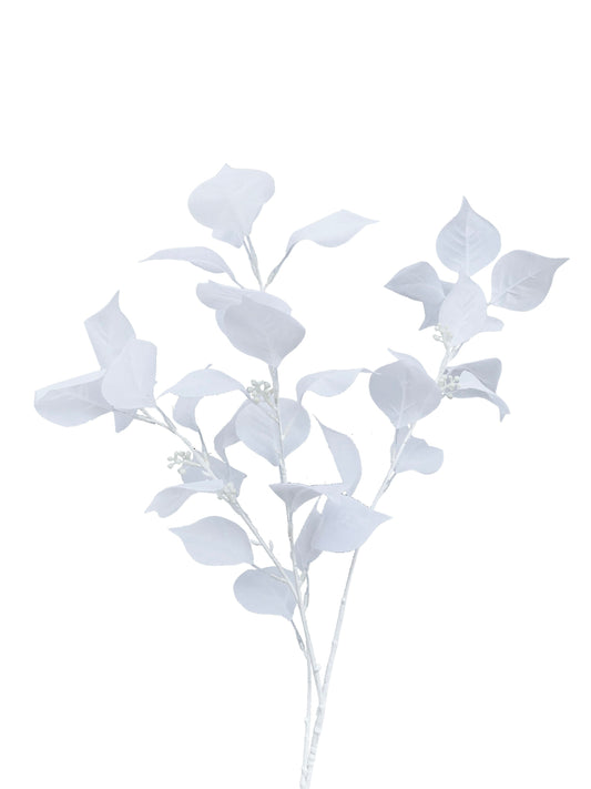 fake white foliage branch