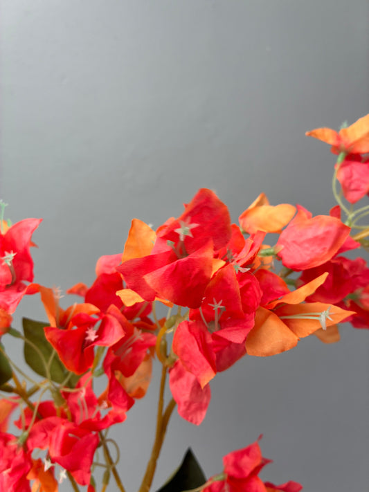 Bougainvillier Artificiel En Soie Orange