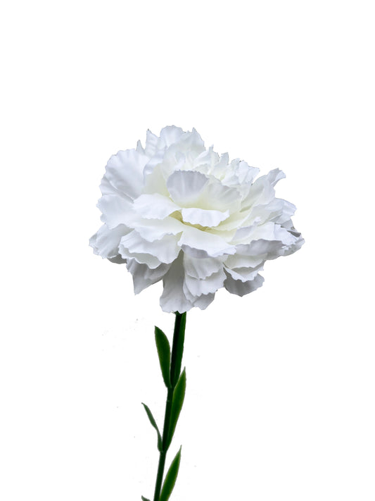 Clavel artificial blanco