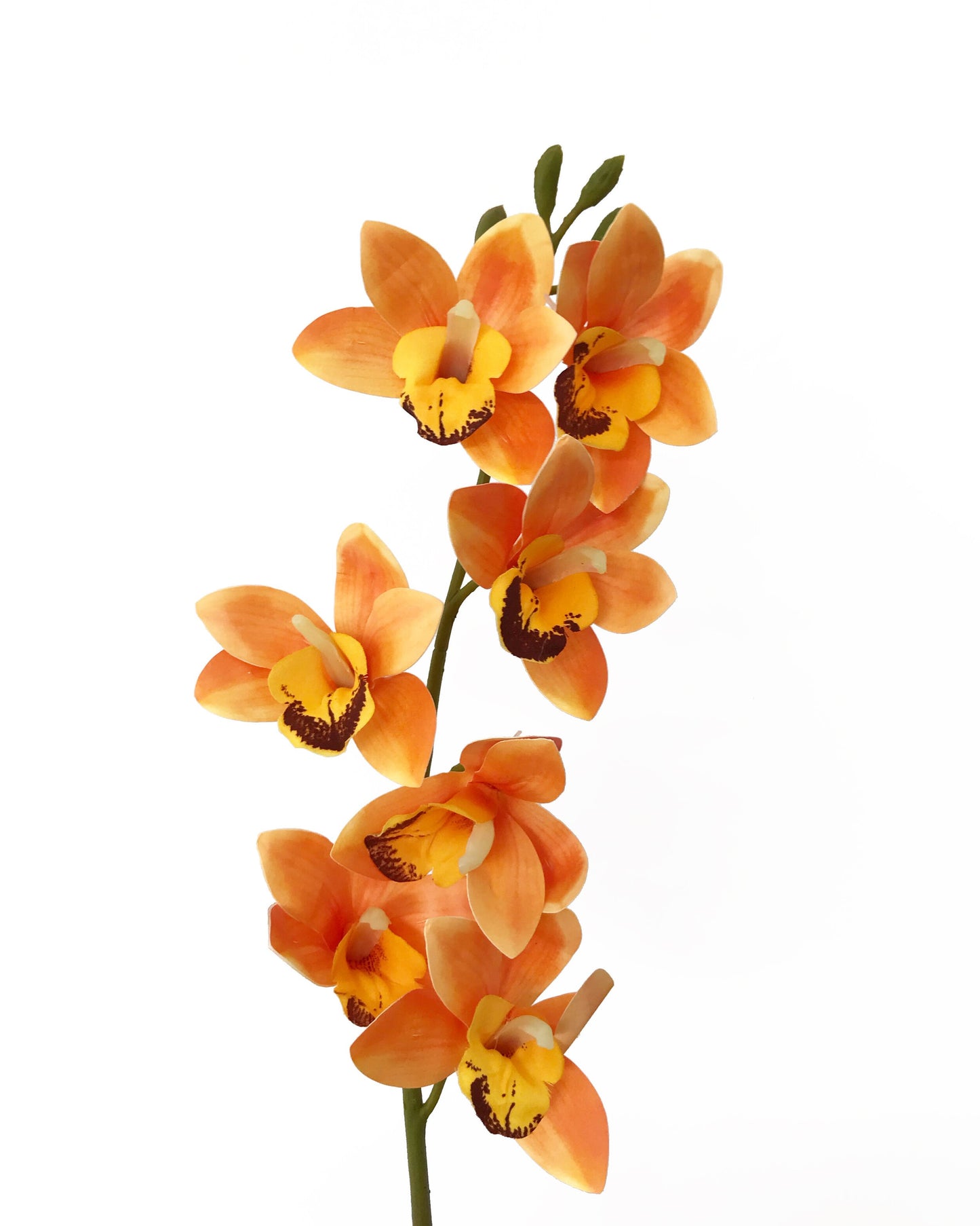 faux cymbidium orchid orange