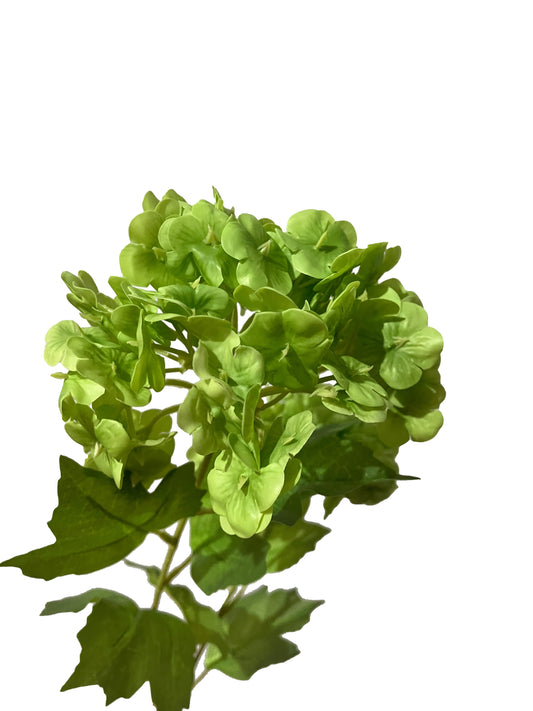 Artificial Real Touch Snow Touch Hydrangea Green