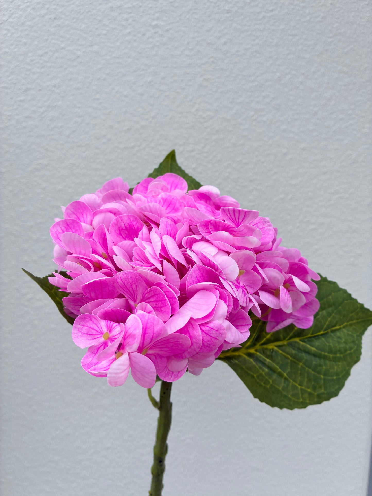 Artificial Real Touch Hydrangea Vivid Pink