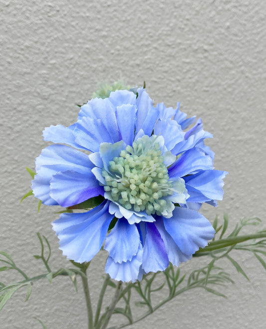 Artificial Scabiosa Spray Blue