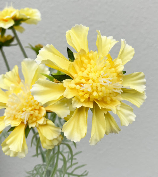 Artificial Scabiosa Spray Yellow