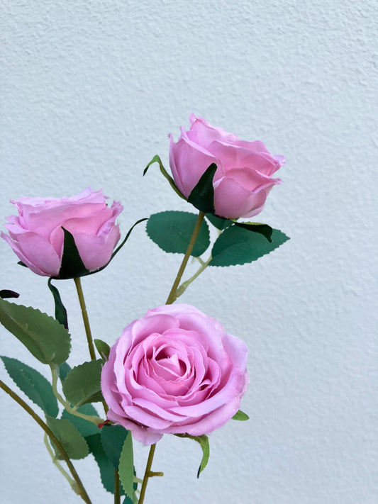 Artificial Rose Spray Pink Mauve