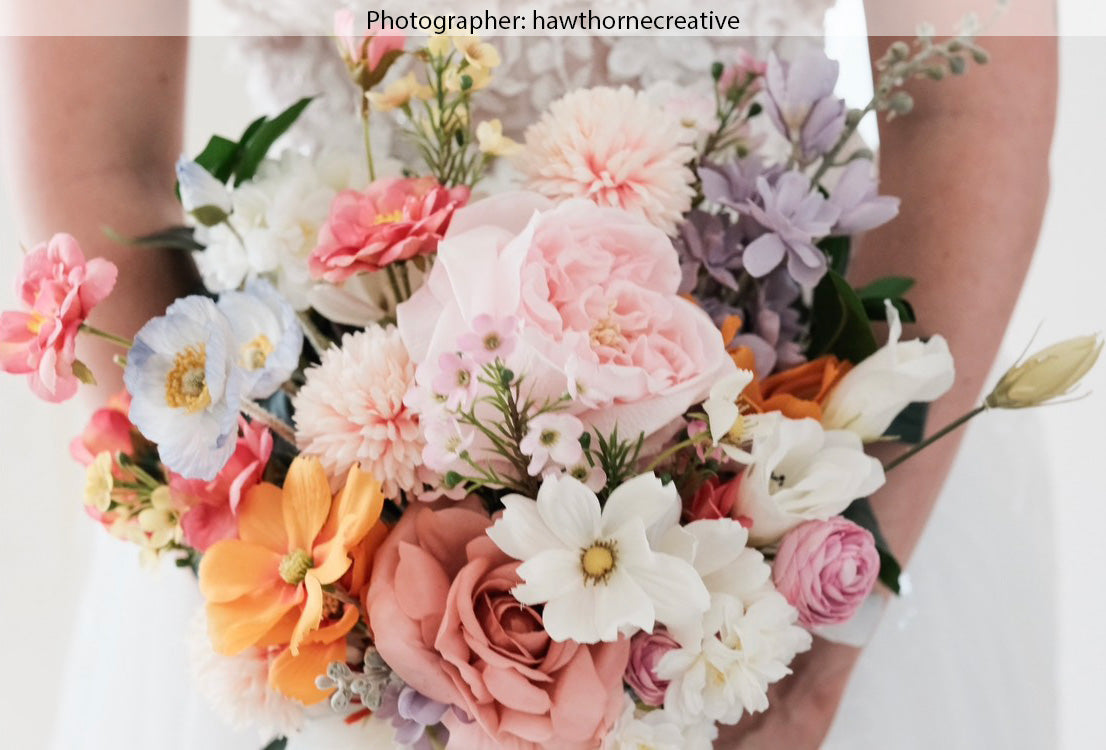 Artificial Real Touch Rose Watermelon