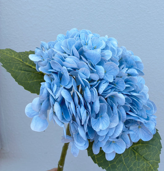 Artificial Real Touch Hydrangea Blue