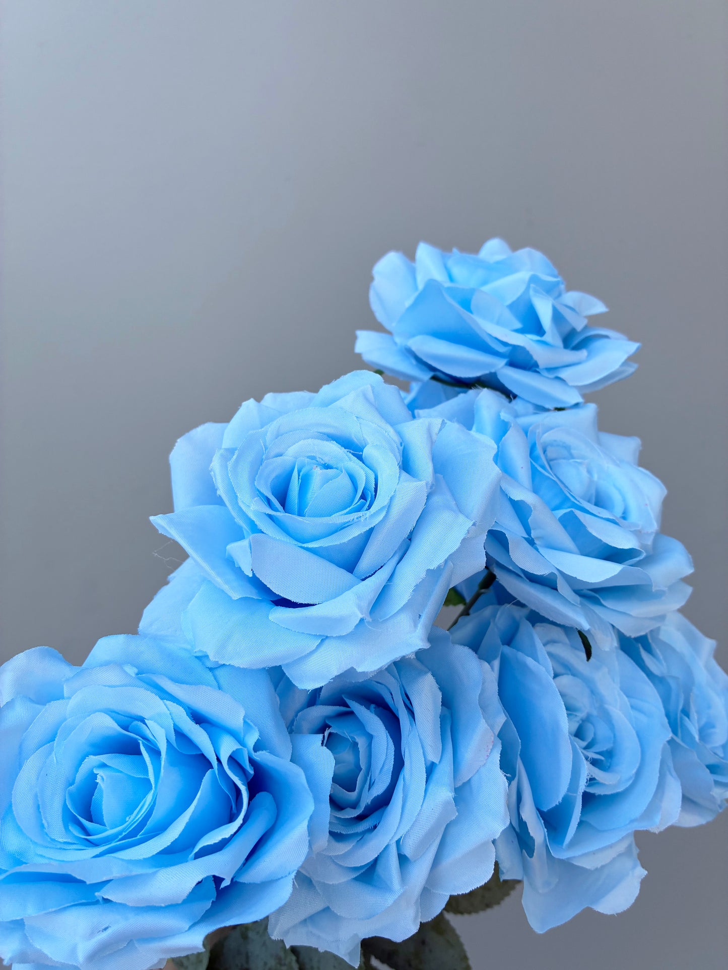 Artificial Rose Bunch Blue