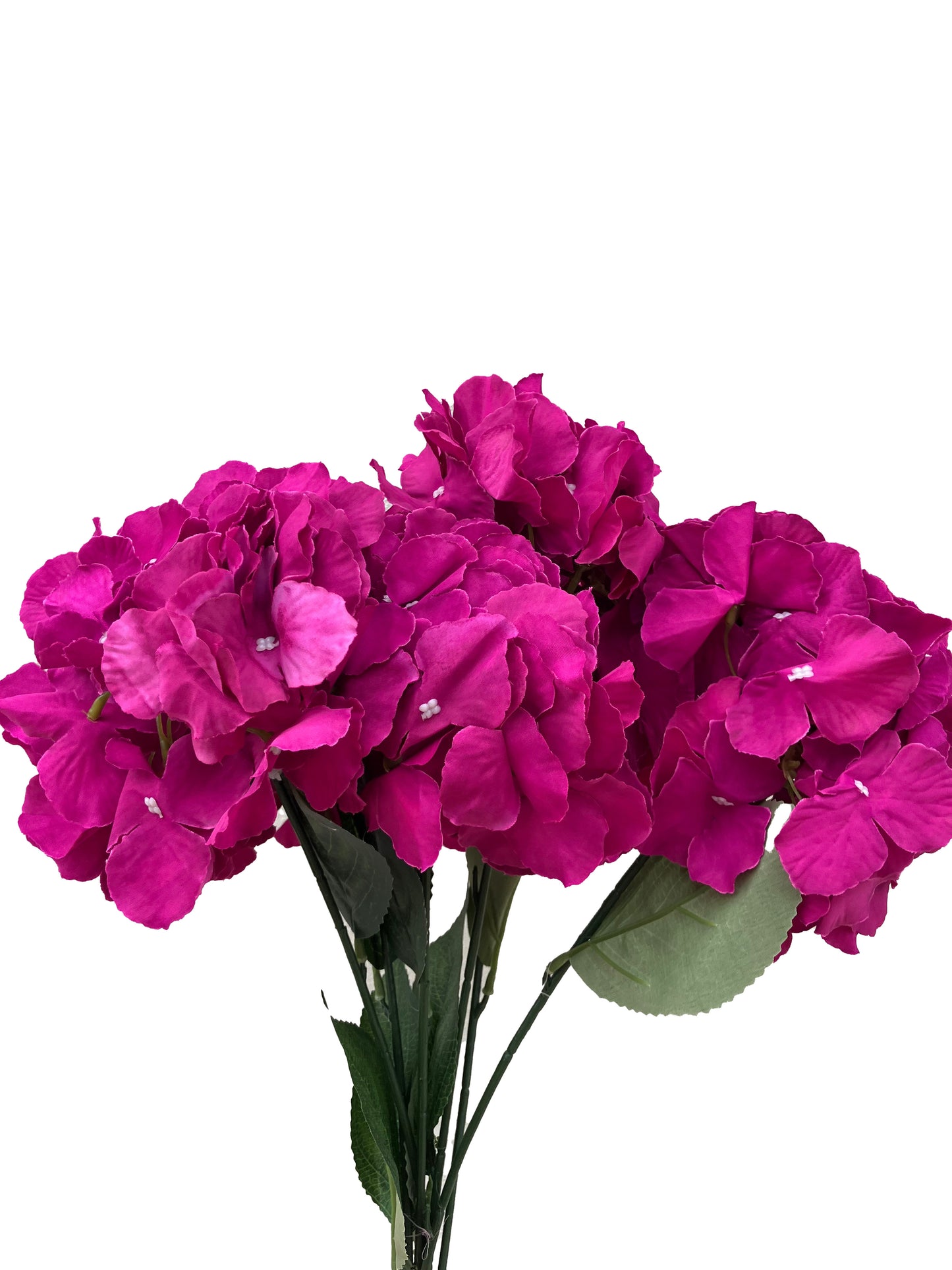 Artificial Hydrangea Bunch Fuchsia Hot Pink