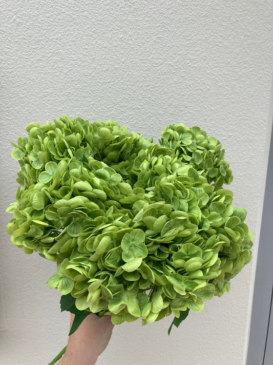 Artificial Real Touch Hydrangea Green