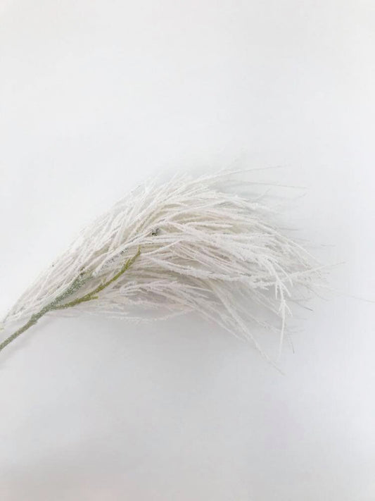 Pampas Flocado-Blanco