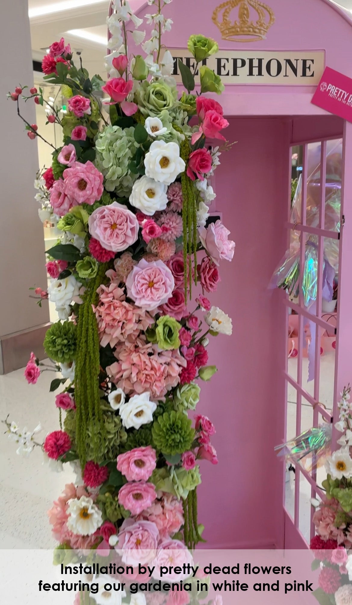 Artificial Gardenia Spray Pink