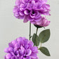 Artificial Pom Pom Dahlia Lilac Purple