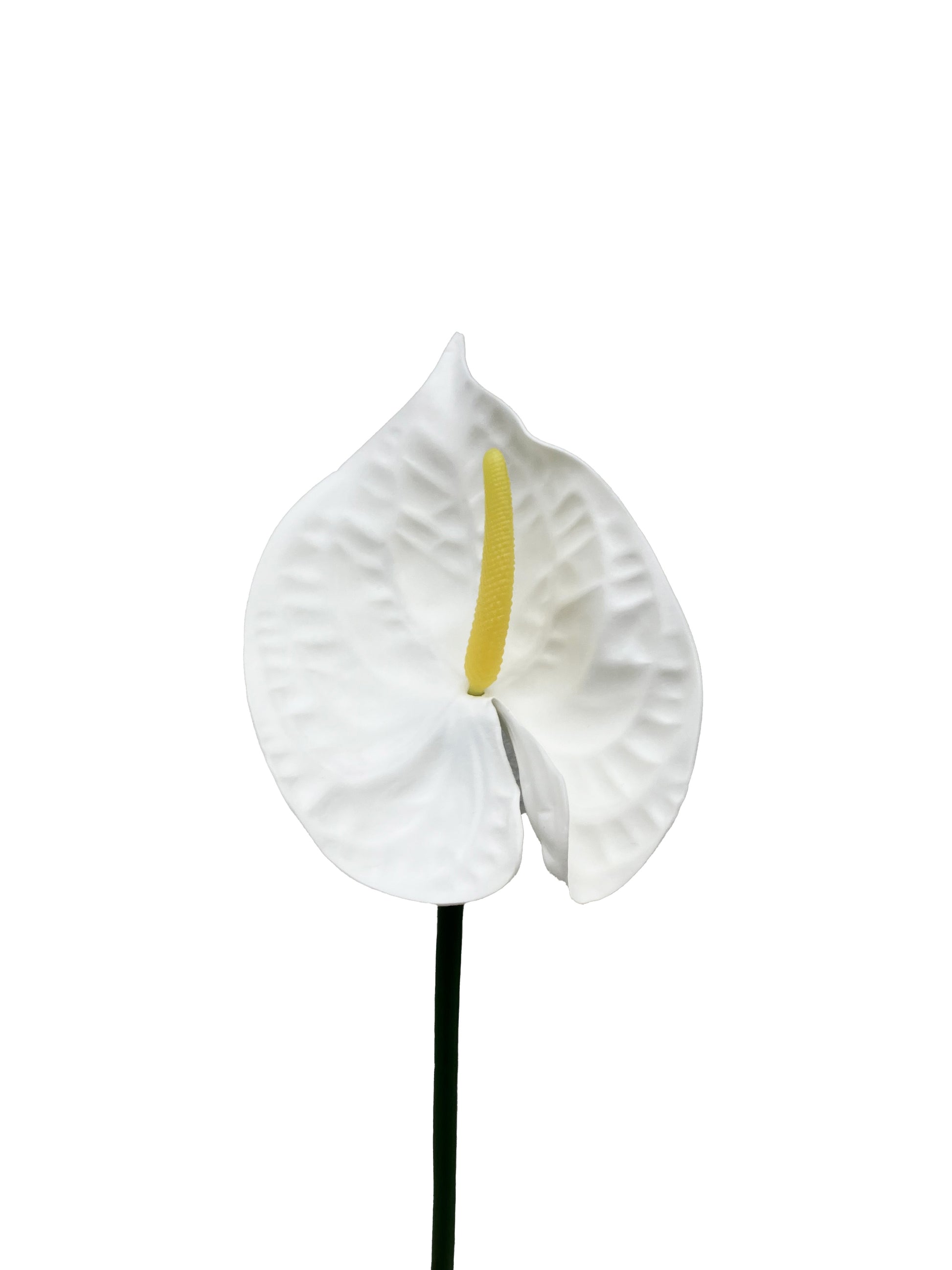 artificial anthurium white