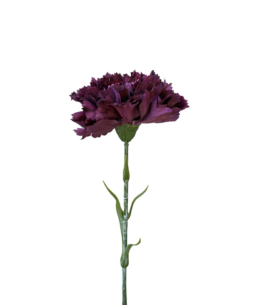 Artificial Real Touch Carnation Burgundy