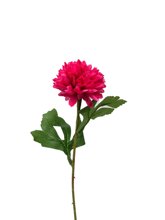 Chrysanthème artificiel rose vif
