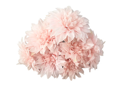   artificial dahlia bunch light pink