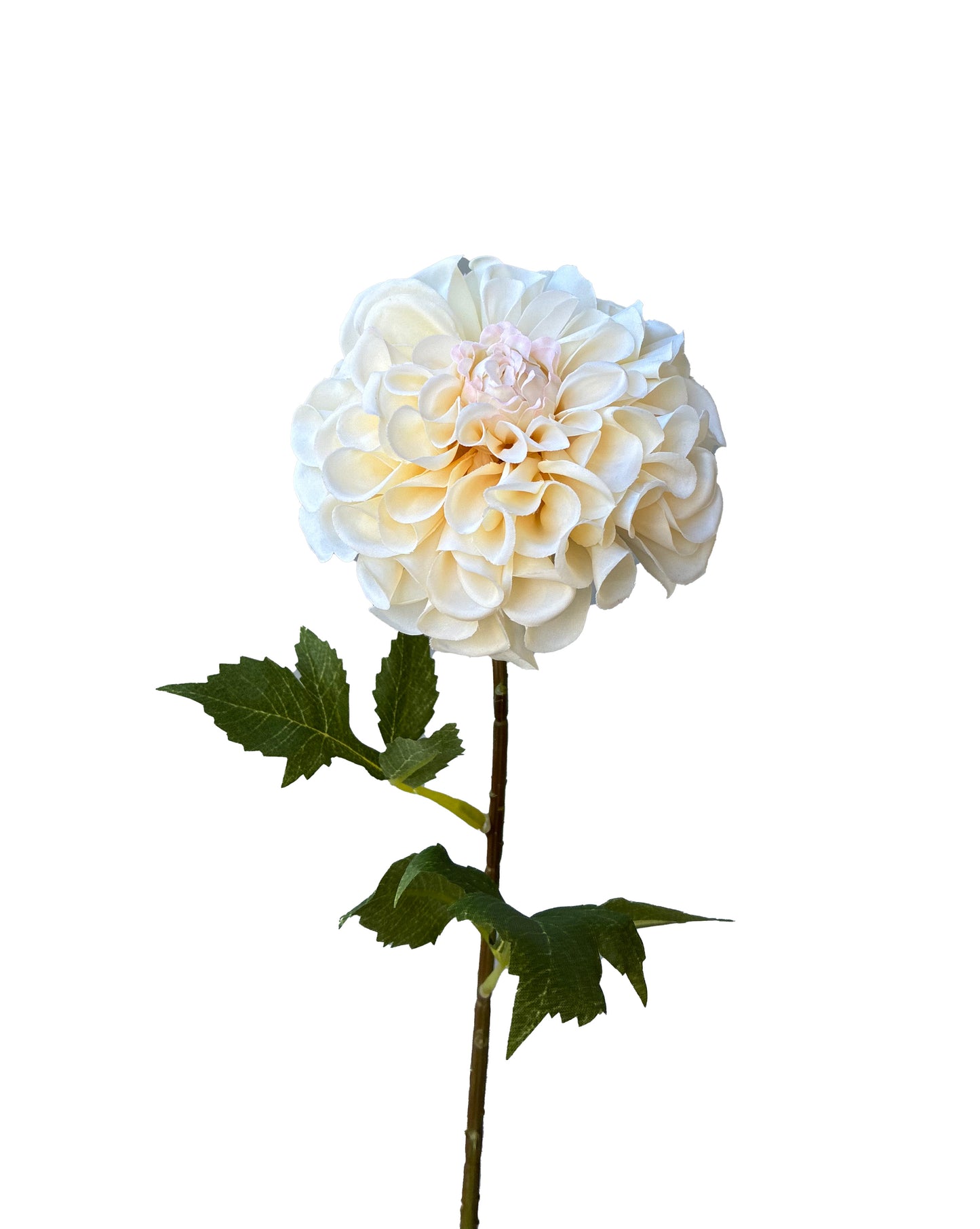 Artificial Real Touch Dahlia Cream