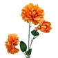 Artificial Pom Pom Dahlia Orange