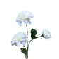 Artificial Pom Pom Dahlia Natural White
