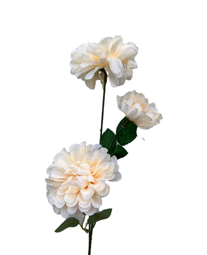Artificial Pom Pom Dahlia Peach