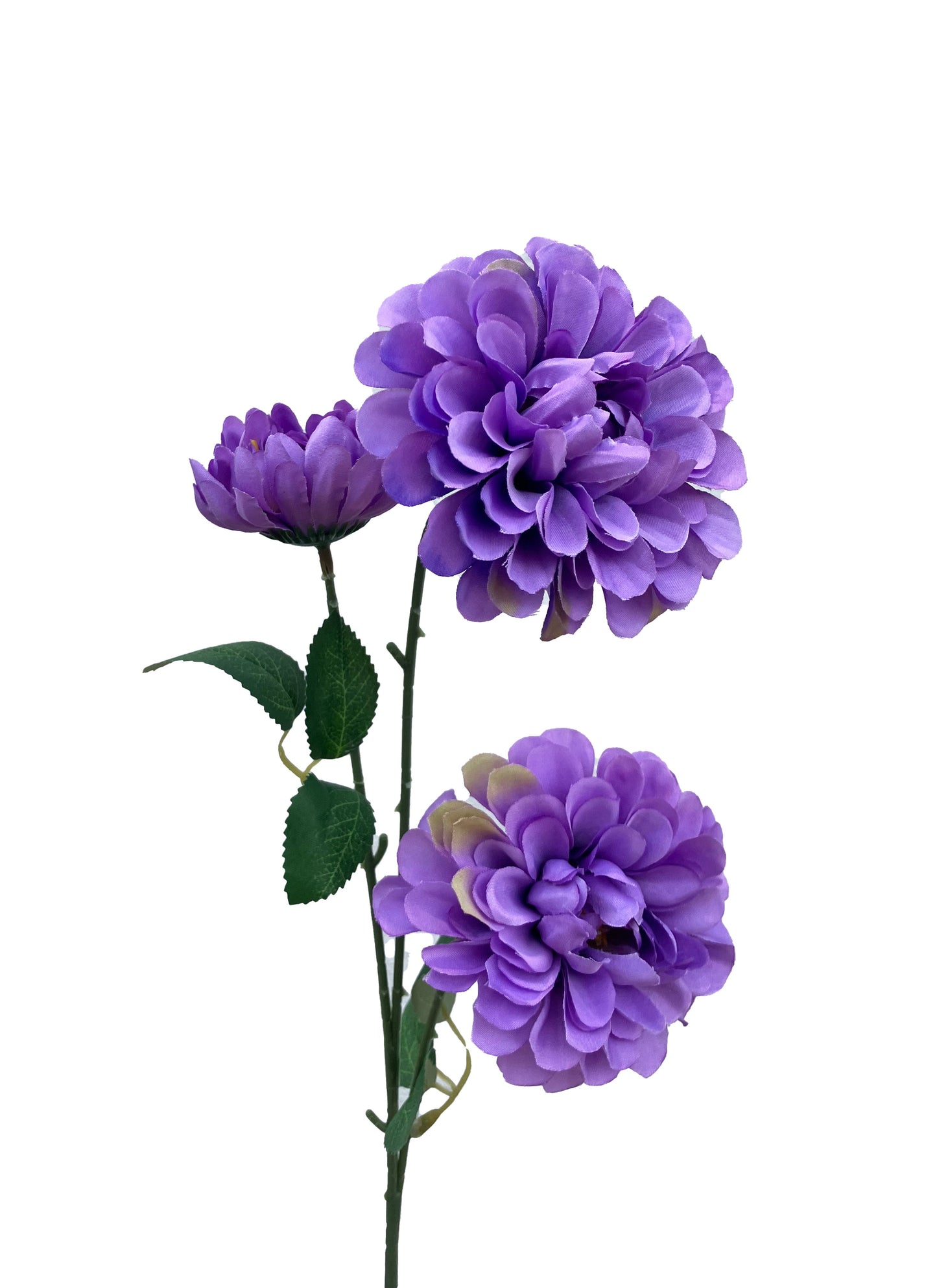 Artificial Pom Pom Dahlia Purple