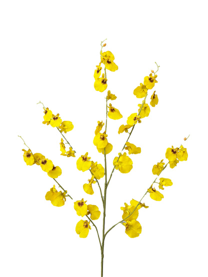 Artificial Real Touch Dancing Lady Orchid Yellow