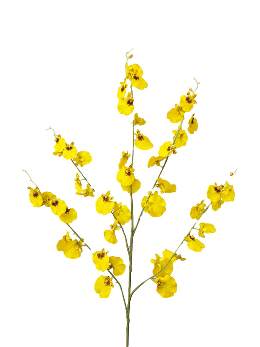 Artificial Real Touch Dancing Lady Orchid Yellow