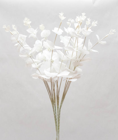 artificial eucalyptus bunch white